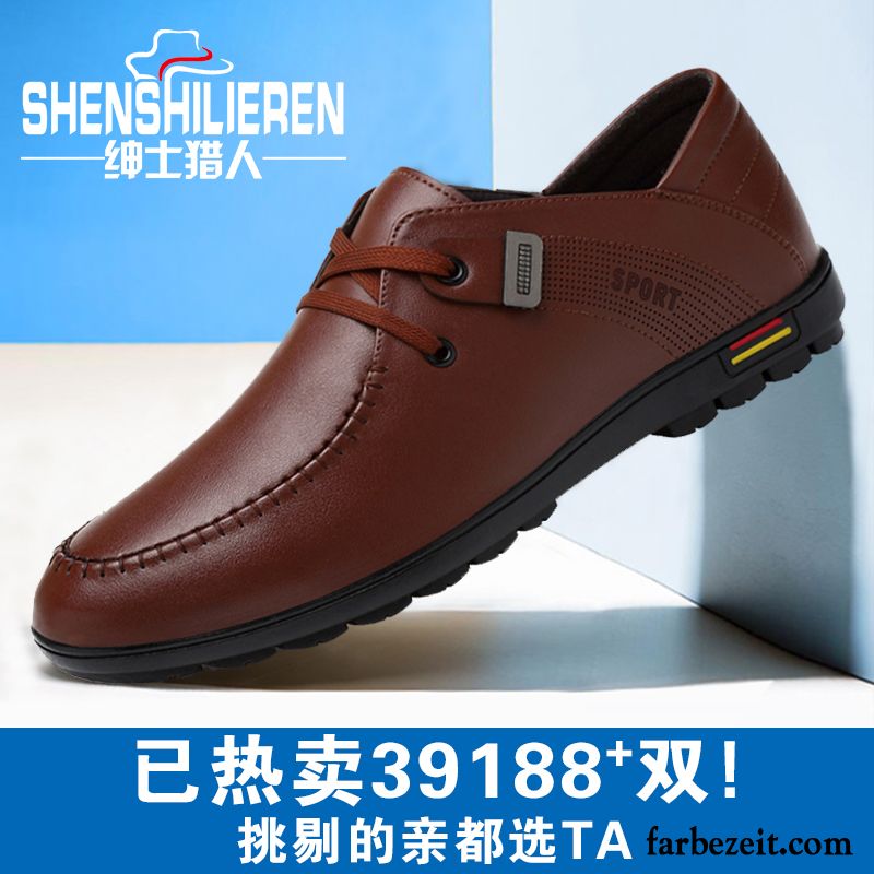 Italienische Schuhe Günstig Lederschue Neue Geschäft Trend Allgleiches England Casual Winter Herren Jugend Runde Zehe Schuhe Günstig