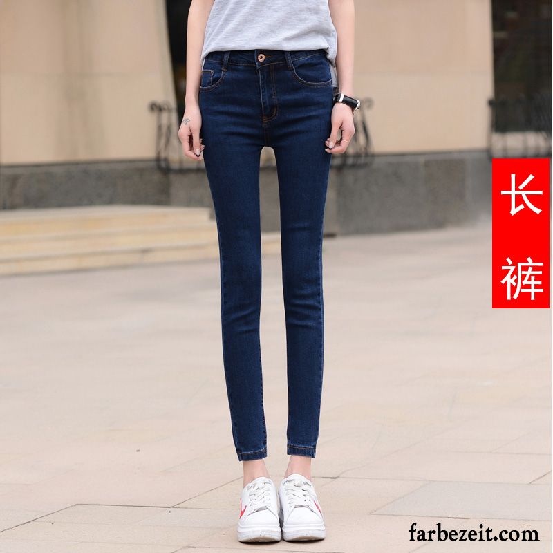 Jeans Hosen Frauen Dünn Damen Winter Hose Weiß Plus Samt Neunte Hose Bleistift Hose Jeans Verdickung Billig