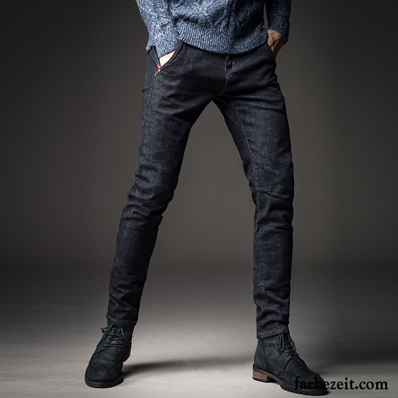 Jeans Hosen Für Männer Trend Jugend Jeans Herbst Schmales Bein Lange Winter Schwarz Schlank Mode Herren Hose Freizeit Kaufen