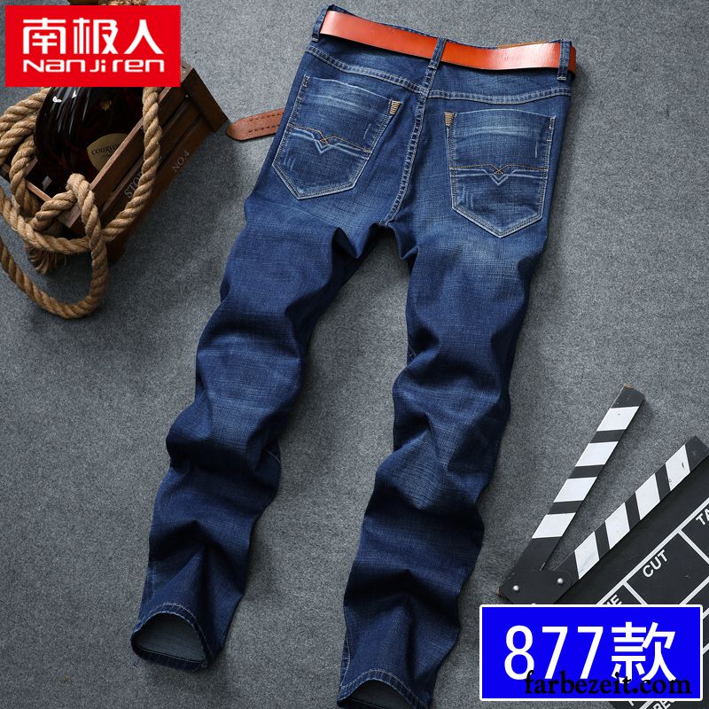 Jeans Leggings Herren Sommer Lange Blau Gerade Feder Trend Jeans Schlank Freizeit Hose Kaufen