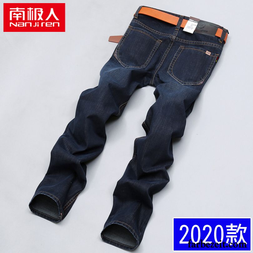 Jeans Leggings Herren Sommer Lange Blau Gerade Feder Trend Jeans Schlank Freizeit Hose Kaufen