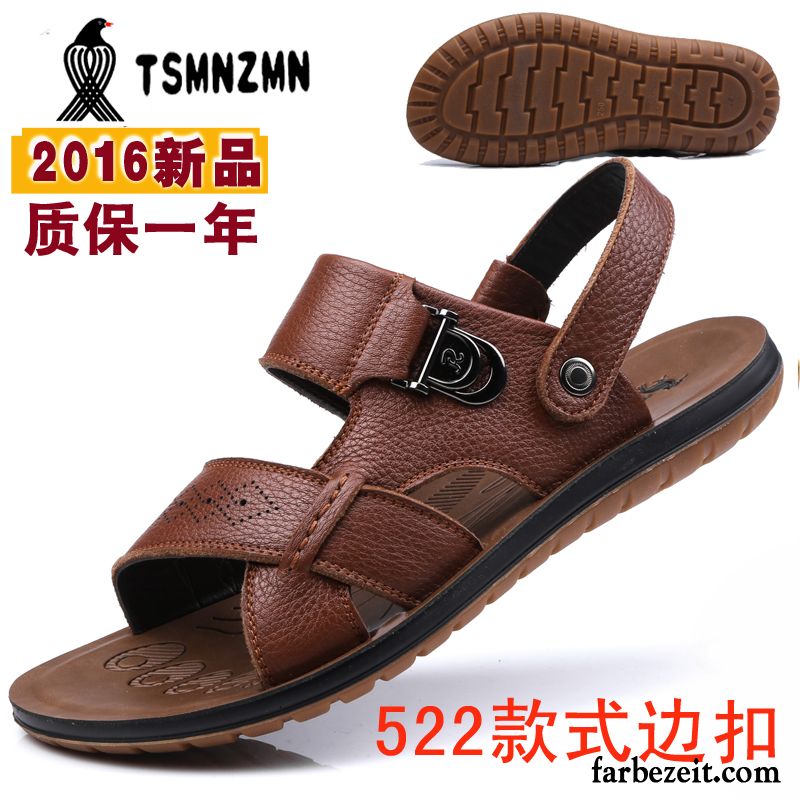 Jesus Sandalen Herren Neue Atmungsaktiv Sommer Leder Oxford Sohle Casual Schuhe Strand Echtleder Sandalen Billig