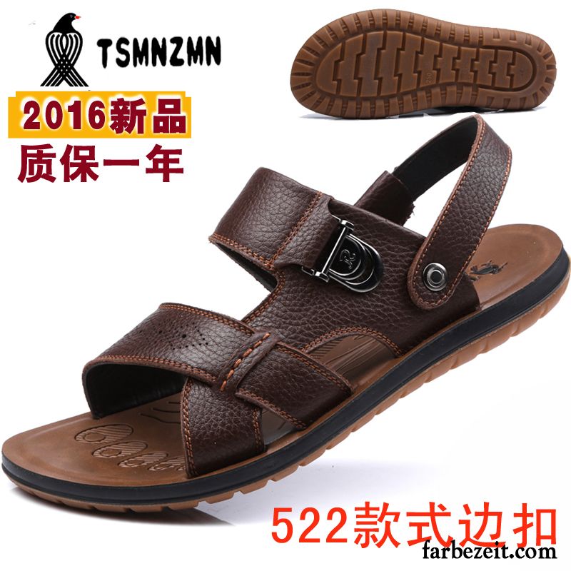 Jesus Sandalen Herren Neue Atmungsaktiv Sommer Leder Oxford Sohle Casual Schuhe Strand Echtleder Sandalen Billig