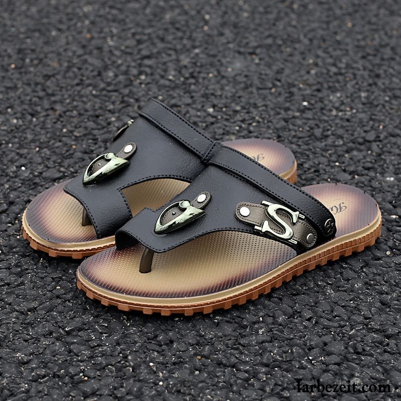 Jesus Sandalen Herren Pantolette Neue Schuhe Sommer Weiche Sohle Casual Sandalen Rutschsicher Trend Strand Atmungsaktiv