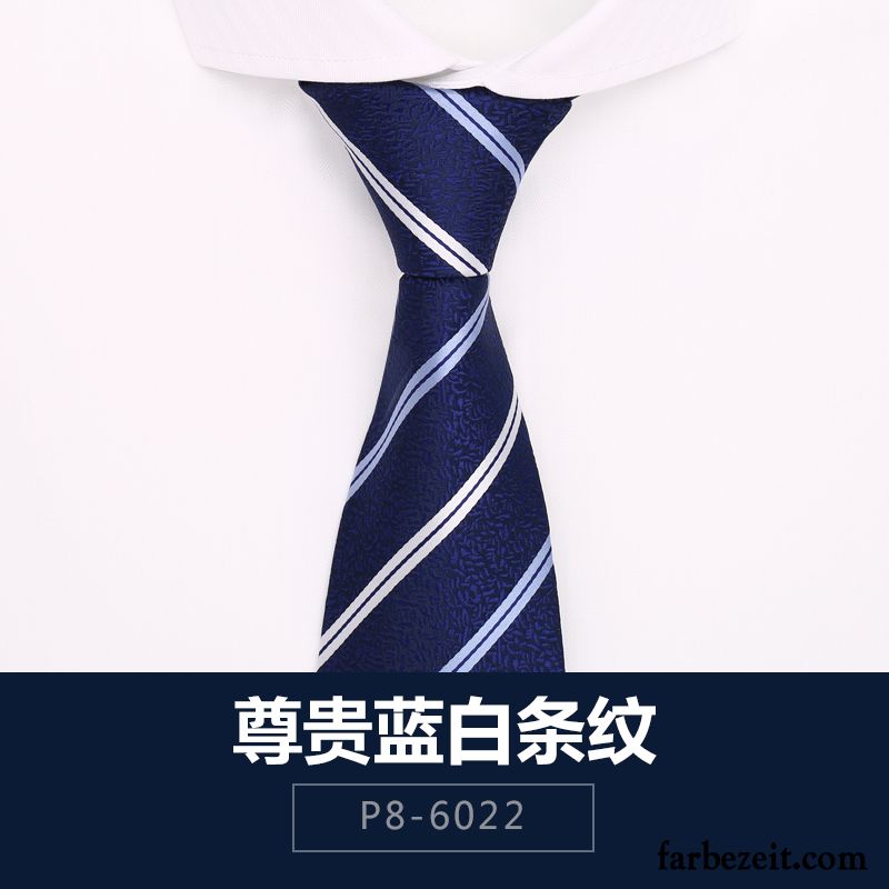Krawatte Herren England Verheiratet Formelle Kleidung Business Beruf Reißverschluss Blau