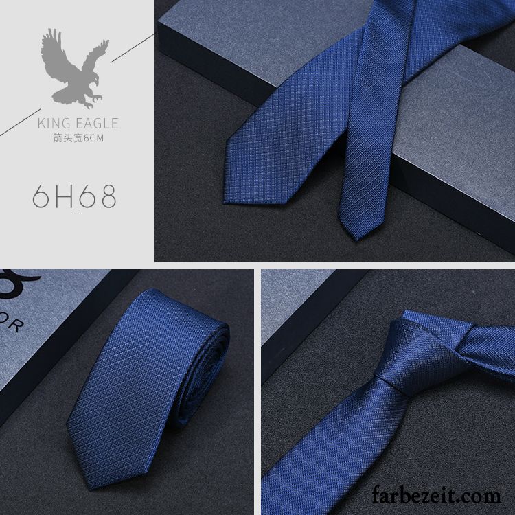 Krawatte Herren High-end Business Beruf Verheiratet Bräutigam Formelle Kleidung Blau