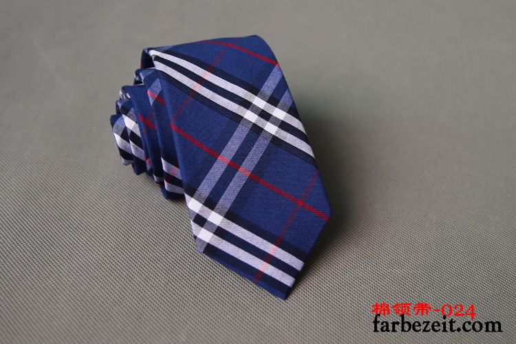 Krawatte Herren Stoff Mode Streifen Baumwolle 100% Baumwolle Retro Ebene Gelb