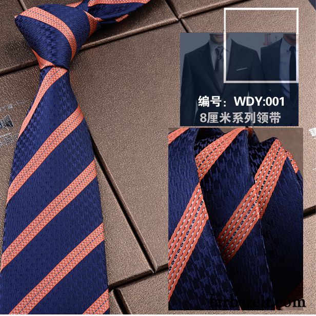 Krawatte Herren Student Geschenkbox Formelle Kleidung Streifen Bräutigam Verheiratet Navy Blue Grün Schwarz