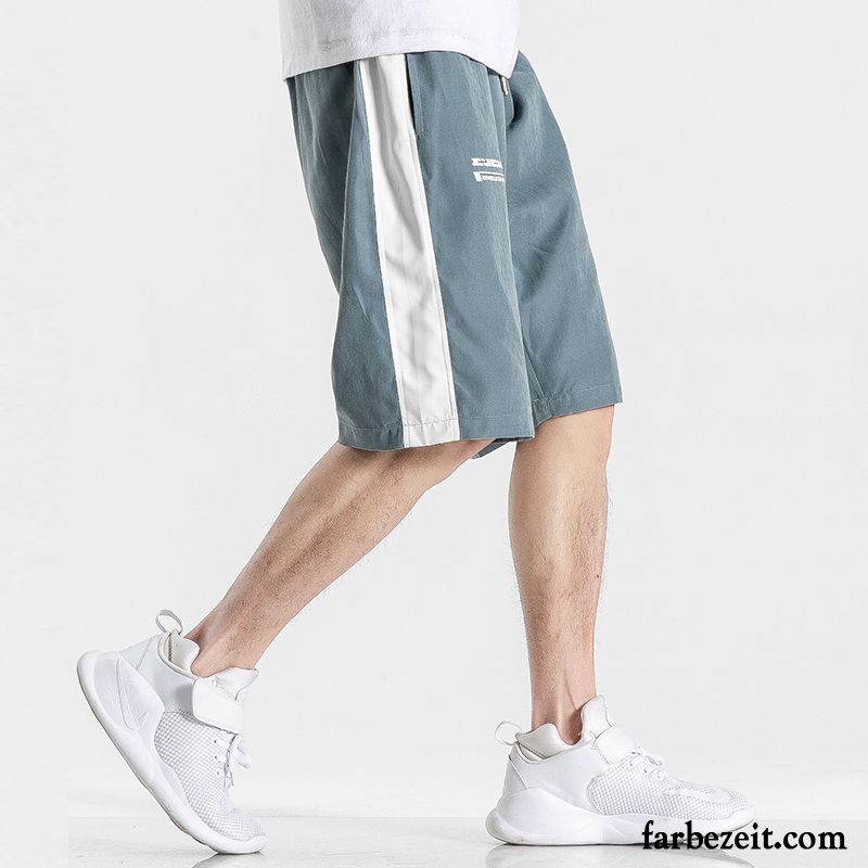 Kurze Hosen Herren Neue Lose Sommer Trend Freizeit Sandfarben Schwarz