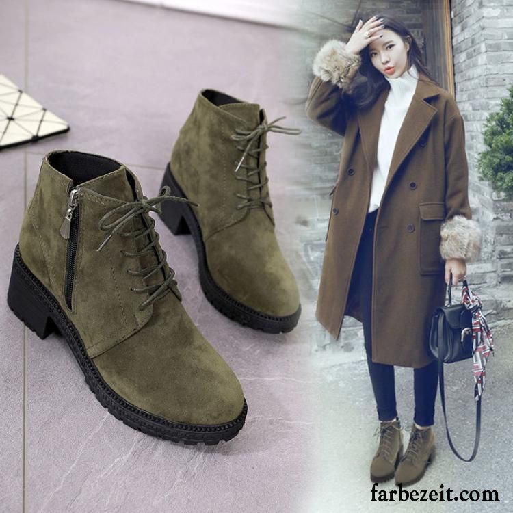 Kurzschaft Damen Plus Samt Dick Herbst England Schuhe Kurze Neue Gefrostet Winter Martin Stiehlt Kaufen