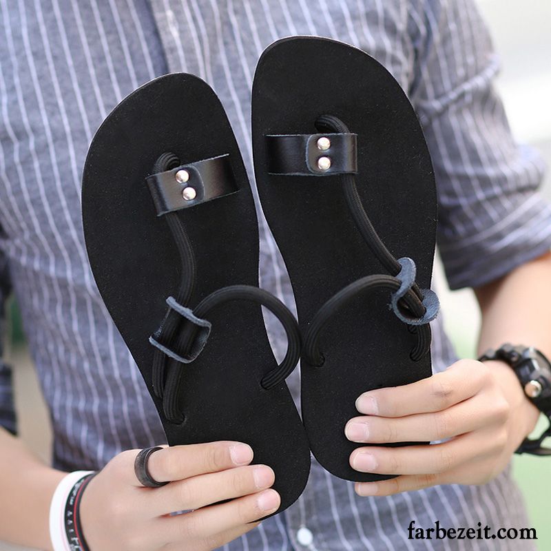 Kuschel Hausschuhe Herren Sandalen Rutschsicher Pantolette Casual Sommer Hausschuhe Strand Trend Persönlichkeit Kaufen