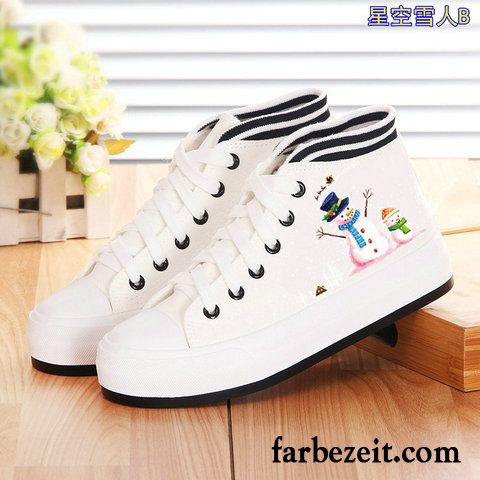 Lackschuhe Damen Flach Tuch Schuhe Casual Plateauschuhe Schüler Dicke Sohle Herbst Langschaft Flache Skaterschuhe Feder Rabatt