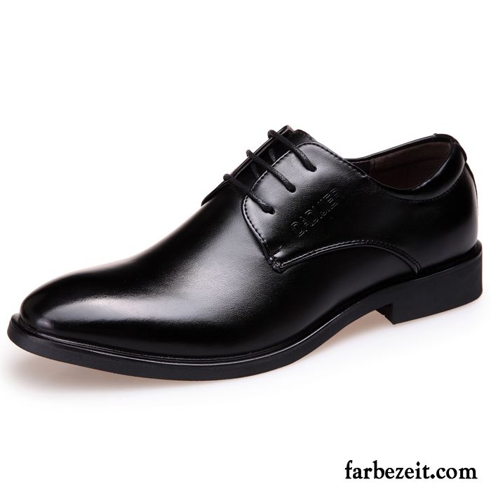 Lackschuhe Herren Schwarz Schnürung Geschäft Schuhe Erhöht Lederschue Trend Sommer Echtleder Spitze Hochzeit Schuhe England Casual Rabatt