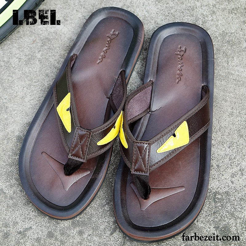 Lammfell Pantoffeln Herren Sommer Strand Pantolette Mode Trend Dicke Sohle Schuhe England Rutschsicher Persönlichkeit Kaufen