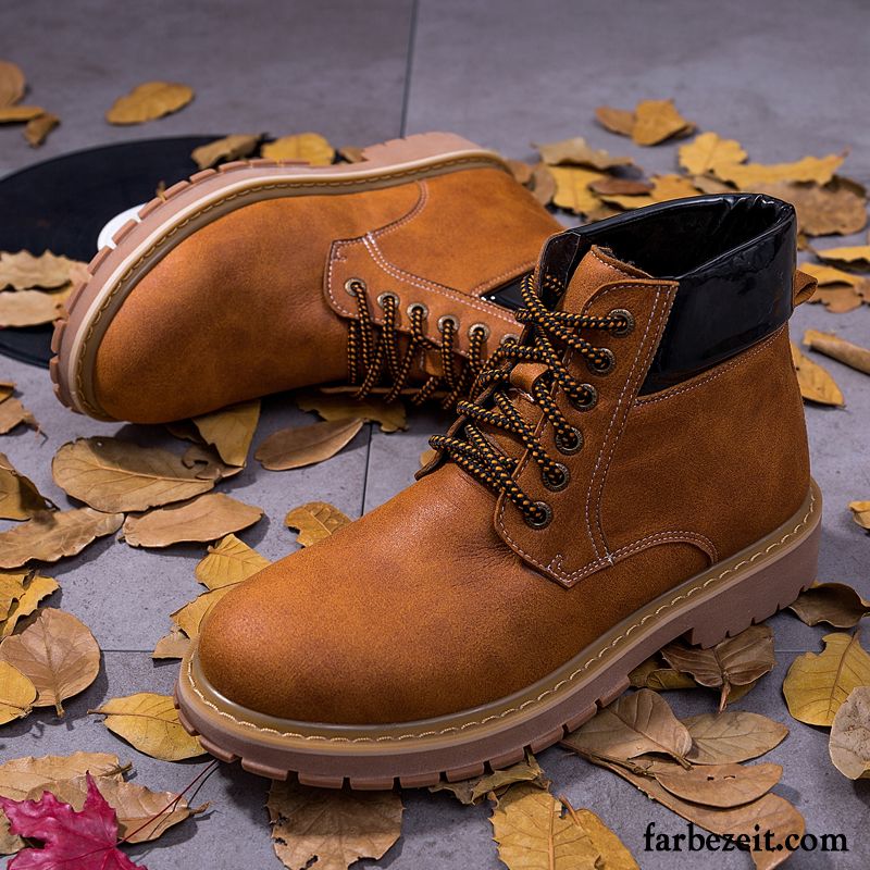 Langschaft Herren Atmungsaktiv Skaterschuhe Große Größe Feder Schneestiefel Martin Stiehlt Casual Günstig