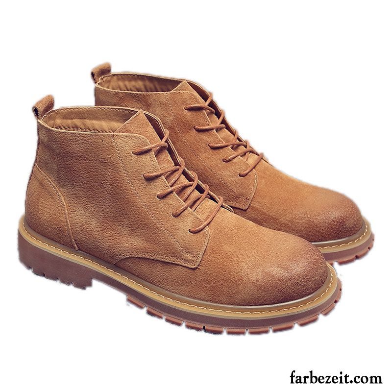 Leder Boots Herren Cargo Draussen Martin Stiehlt Sommer Plus Samt Kurze Stiefel Trend Baumwolle Schuhe Hohe Günstig