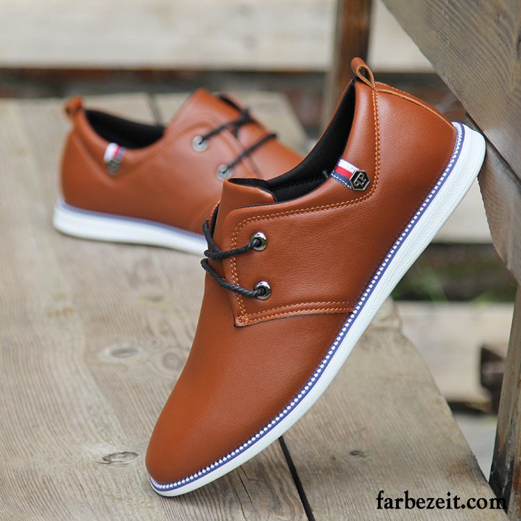 Leder Schuhe Größe 39 Casual Herbst England Feder Lederschue Herren Trend Schuhe Schnürung Neue Günstig