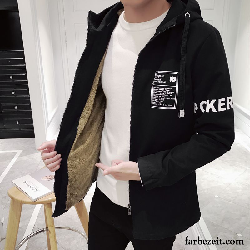 Leichte Jacken Männer Herren Plus Samt Mantel Trend Feder Jacke Überzieher Herbst Schüler Neu Verkaufen