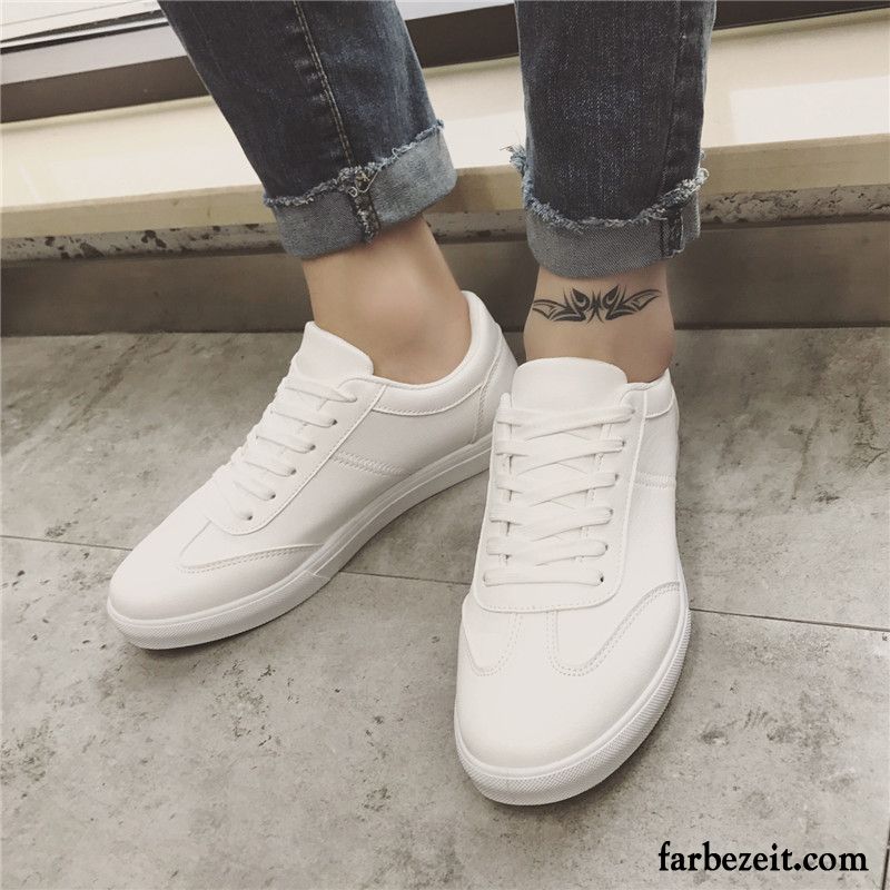 Leichte Turnschuhe Herren Schüler Schnürung Feder Lovers Sportschuhe Casual Weiß Flache Herbst Skaterschuhe Sale