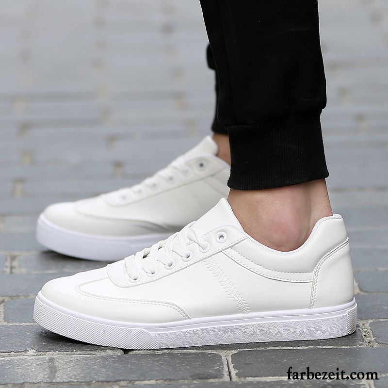 Leichte Turnschuhe Herren Schüler Schnürung Feder Lovers Sportschuhe Casual Weiß Flache Herbst Skaterschuhe Sale