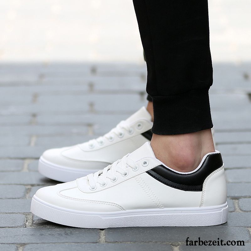 Leichte Turnschuhe Herren Schüler Schnürung Feder Lovers Sportschuhe Casual Weiß Flache Herbst Skaterschuhe Sale