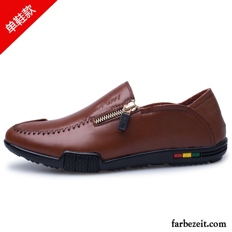 Luxus Schuhe Herren Echtleder England Weiche Sohle Feder Lederschue Neue Schuhe Geschäft Trend Casual Verkaufen