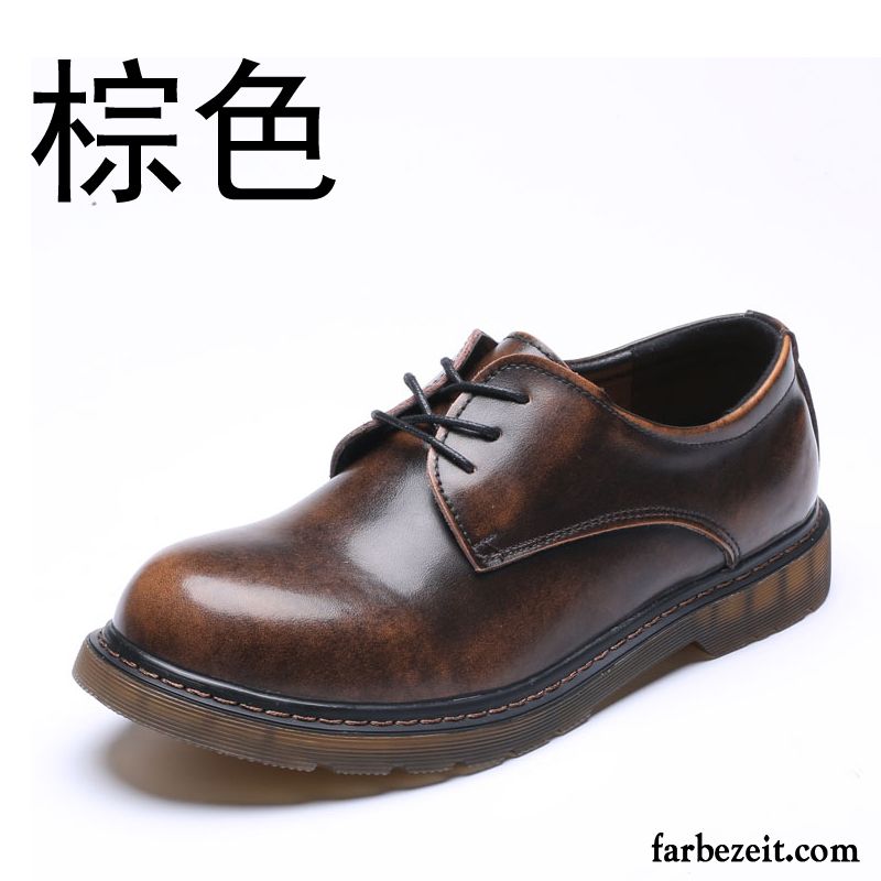 Luxus Schuhe Herren Hohe Feder Martin Stiehlt Lovers Schuhe Echtleder Kurze Trend England Cargo Retro