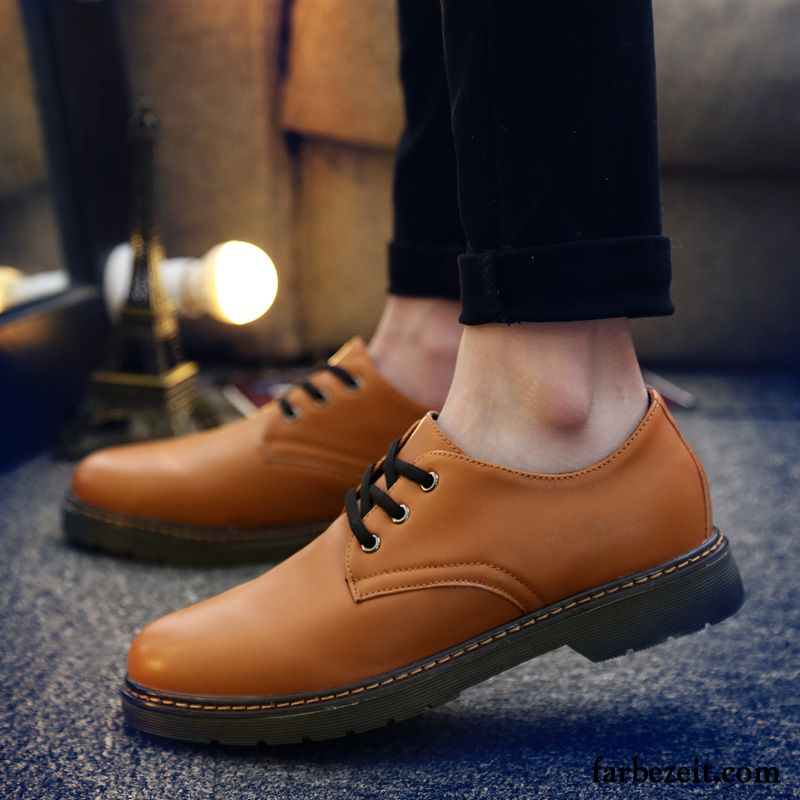Luxus Schuhe Online Trend Lederschue Allgleiches Feder Casual Schuhe Jugend Schüler Herren Neue England Verkaufen