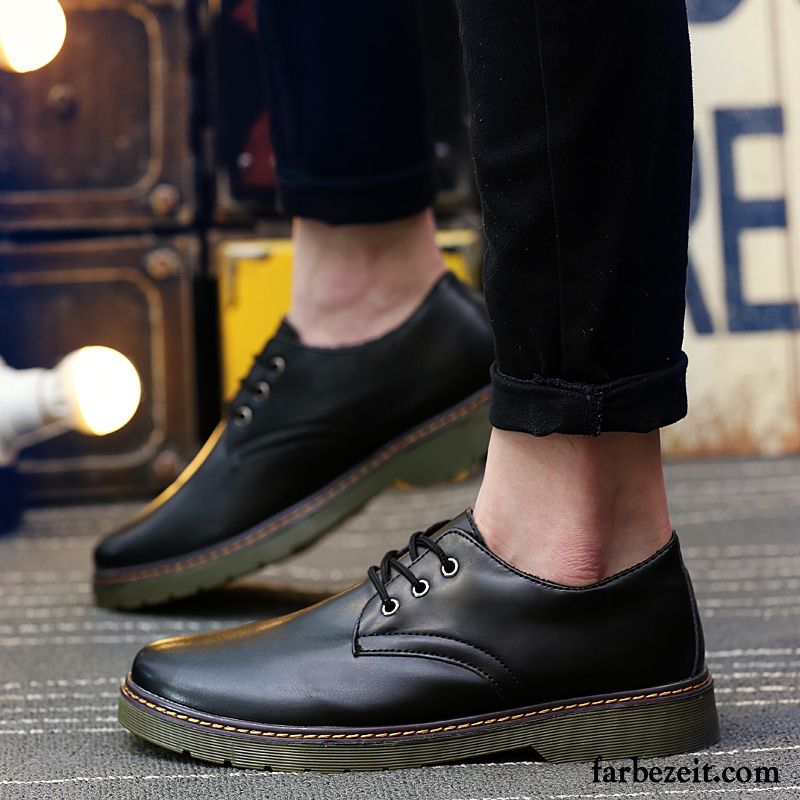 Luxus Schuhe Online Trend Lederschue Allgleiches Feder Casual Schuhe Jugend Schüler Herren Neue England Verkaufen