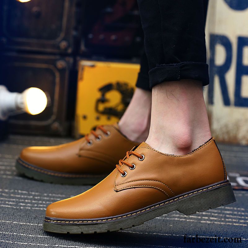 Luxus Schuhe Online Trend Lederschue Allgleiches Feder Casual Schuhe Jugend Schüler Herren Neue England Verkaufen