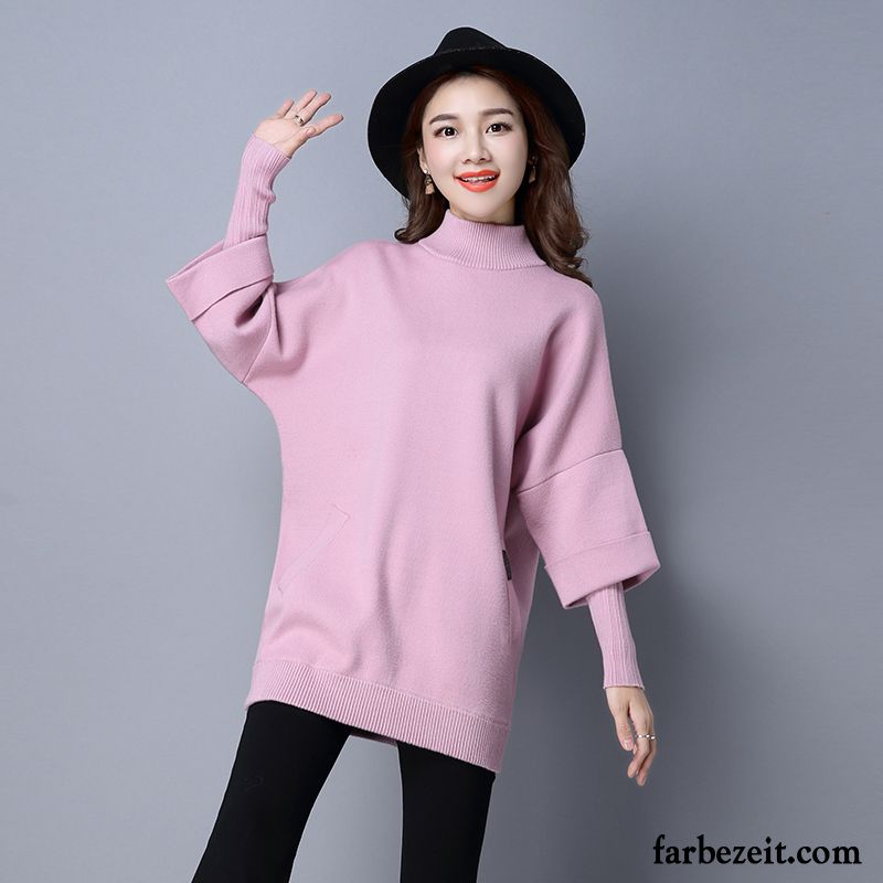 Mode Damen Pullover Strickwaren Lose Pullover Herbst Neu Große Größe Winter Trend Verdickung Überzieher Langer Abschnitt Schläger Kaufen