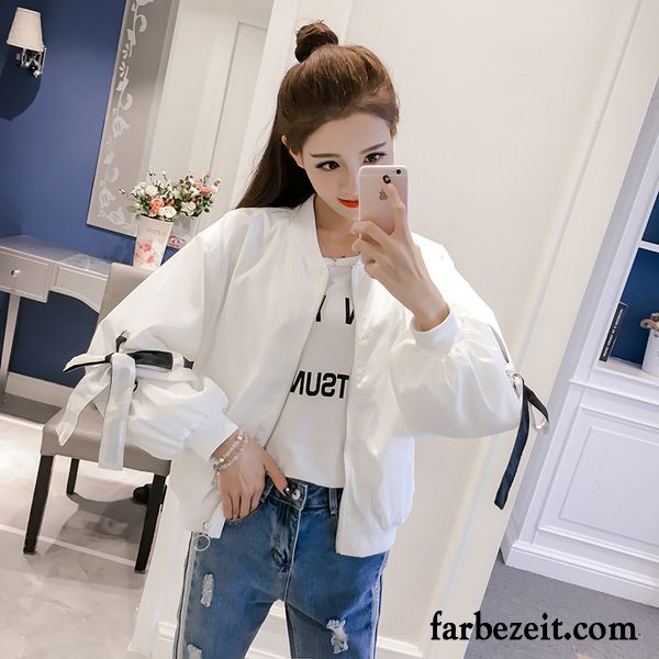 Mode Damenjacken Schüler Trend Kurzer Absatz Mantel Lose Herbst Damen Jacke Lange Ärmel Bolero Freizeit Strickjacke Schwarz Billig