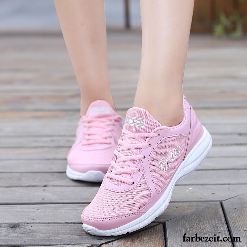 Mode Sommerschuhe Damen Tragen Laufschuhe Licht Feder Casual Net Schüler Atmungsaktiv Neue Sportschuhe Billig