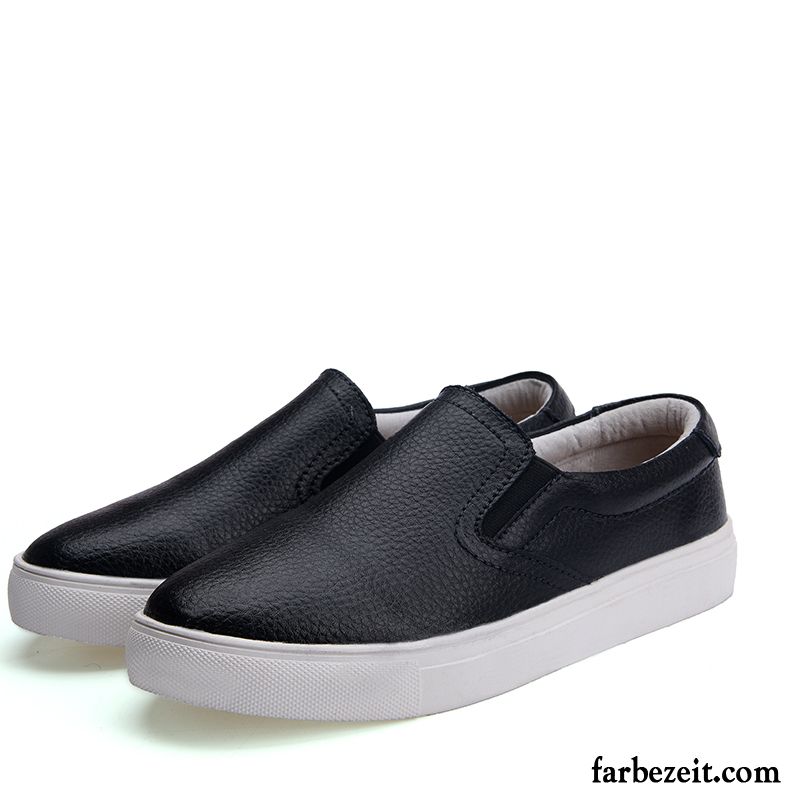 Moderne Hausschuhe Damen Schuhe Schnürschuhe Halbschuhe Faul Slip-on Flache Weiche Sohle Echtleder Runde Zehe Casual Kaufen