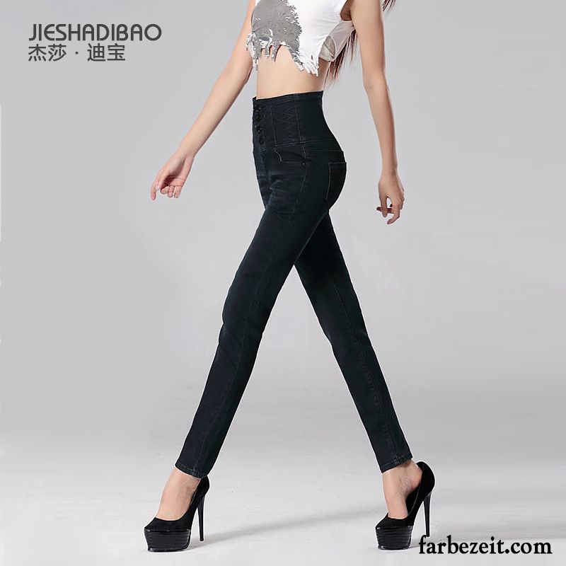 Modische Damenjeans Schlank Plus Samt Hose Neu Verdickung Dünn Damen Große Größe Licht Jeans Elastisch Hohe Taille Kaufen