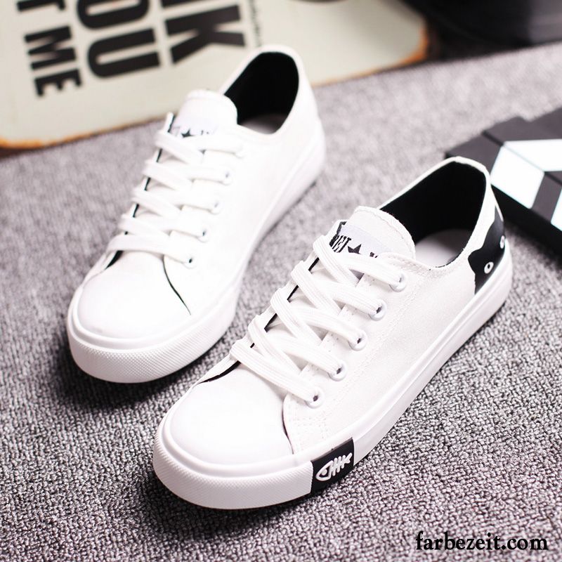 Online Shop Schuhe Damen Schüler Feder Schuhe Flache Casual Tuch Schuhe Schwarz Schnürung Skaterschuhe Allgleiches Günstig