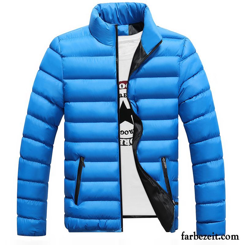 Outdoor Daunenjacke Herren Neu Plus Samt Überzieher Kleider Baumwollgepolsterte Winter Verdickung Schwarz Baumwolle Günstig