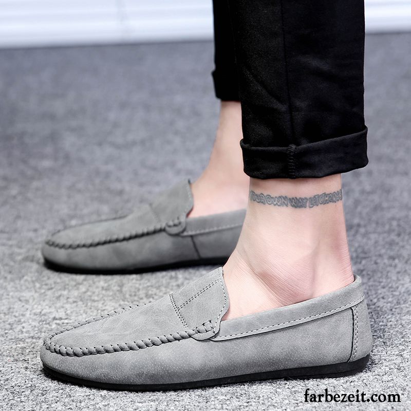 Plateauschuhe Herren Trend Faul Neue Herbst England Rot Casual Lederschue Persönlichkeit Schuhe Allgleiches