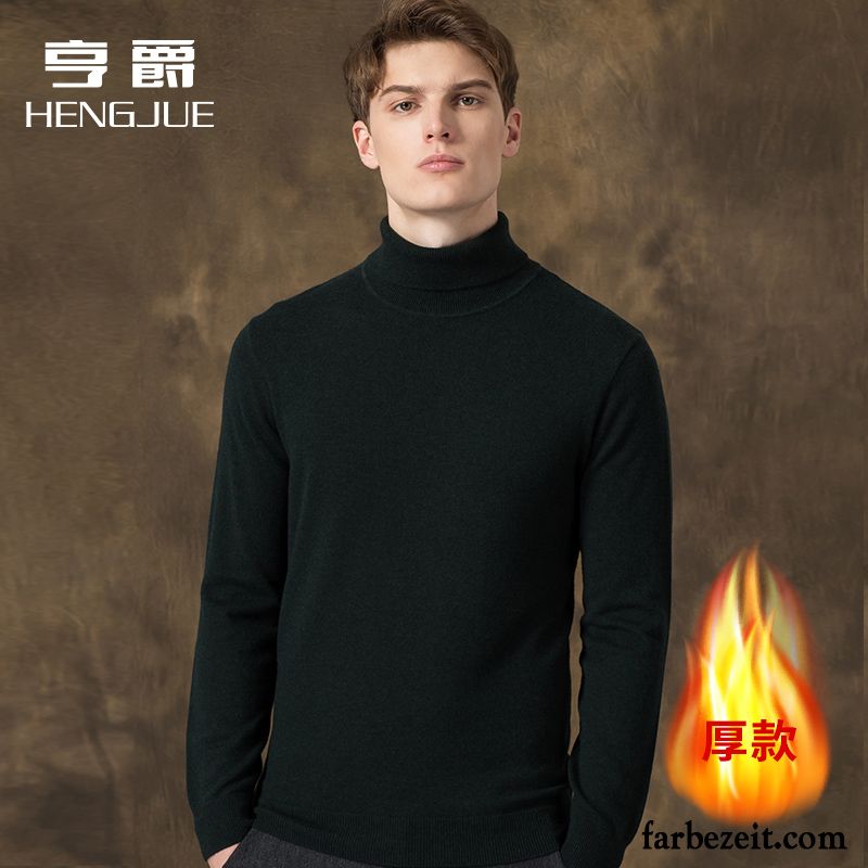 Pullover Kaschmir Herren Dünn Trend Große Größe Strickwaren Rollkragen Wollpullover Rein Winter Verdickung Herbst Sale