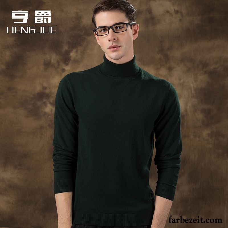 Pullover Kaschmir Herren Dünn Trend Große Größe Strickwaren Rollkragen Wollpullover Rein Winter Verdickung Herbst Sale