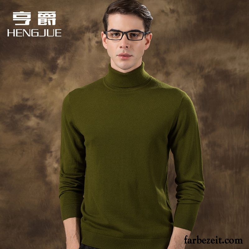 Pullover Kaschmir Herren Dünn Trend Große Größe Strickwaren Rollkragen Wollpullover Rein Winter Verdickung Herbst Sale