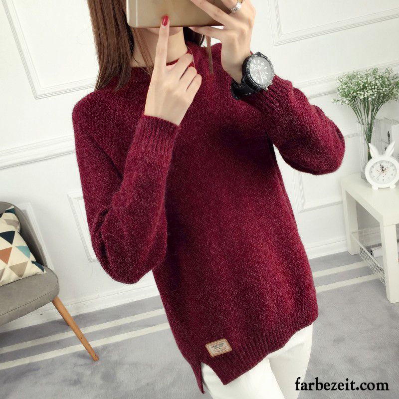 Pullover Sterne Damen Mantel Kurzer Absatz Strickwaren Verdickung Trend Lose Neu Winter Rollkragen Verkaufen