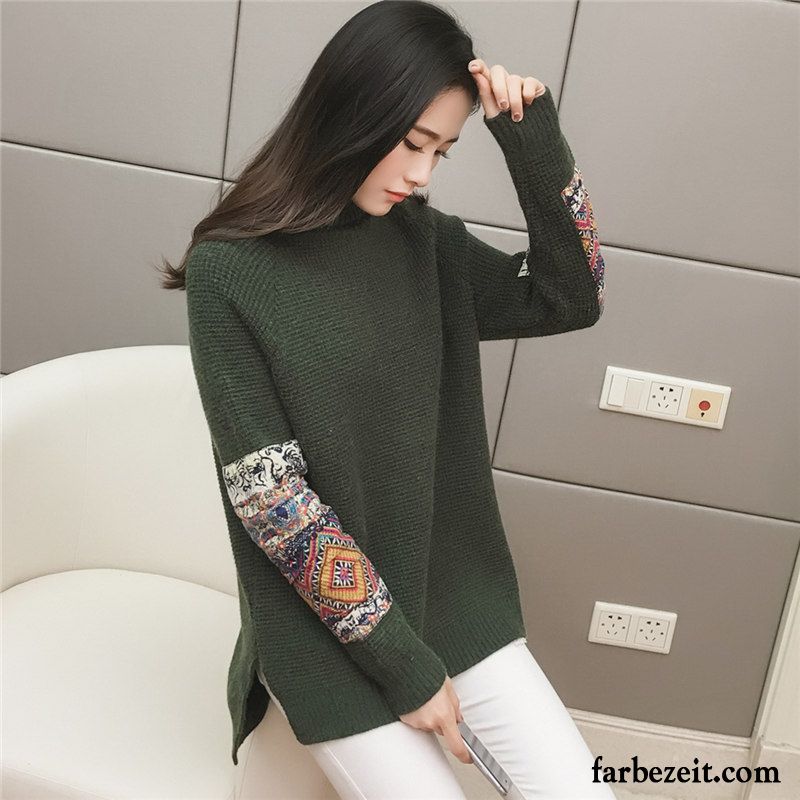 Pullover Ältere Damen Unteres Hemd Neu Nationalen Stil Mantel Pullover Allgleiches Winter Herbst Strickwaren Günstig