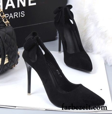 Pumps Dunkelblau Schuhe Allgleiches Hohl Herbst Schwarz Schnürschuhe Spitze Dünne Fersen Feder Bogen Damen Pumps Sexy Kaufen