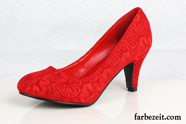 Pumps Keilabsatz Weiß Schuhe Wasserdichte Plattform Rot Runde Zehe Hochhackigen Hochzeit Schuhe Neue Günstig