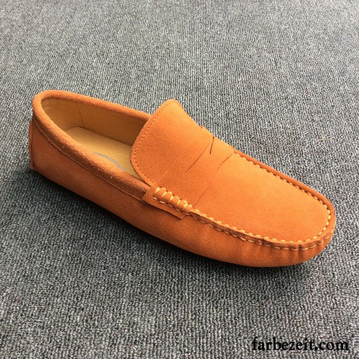 Pumps Schuhe Herren Casual Feder Echtleder Fahrschuhe Neue Faul England Sommer Schnürung Trend Gefrostet Kaufen