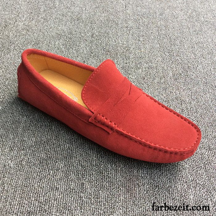 Pumps Schuhe Herren Casual Feder Echtleder Fahrschuhe Neue Faul England Sommer Schnürung Trend Gefrostet Kaufen