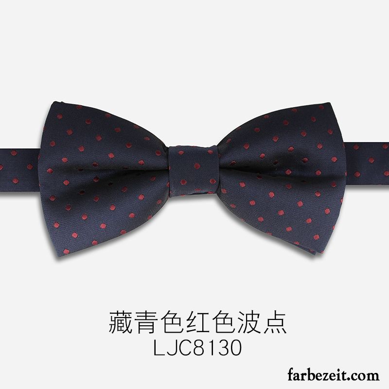 Querbinder Fliege Herren Bowknot Bräutigam Gastgeber Trend Verheiratet Blumen Schwarz