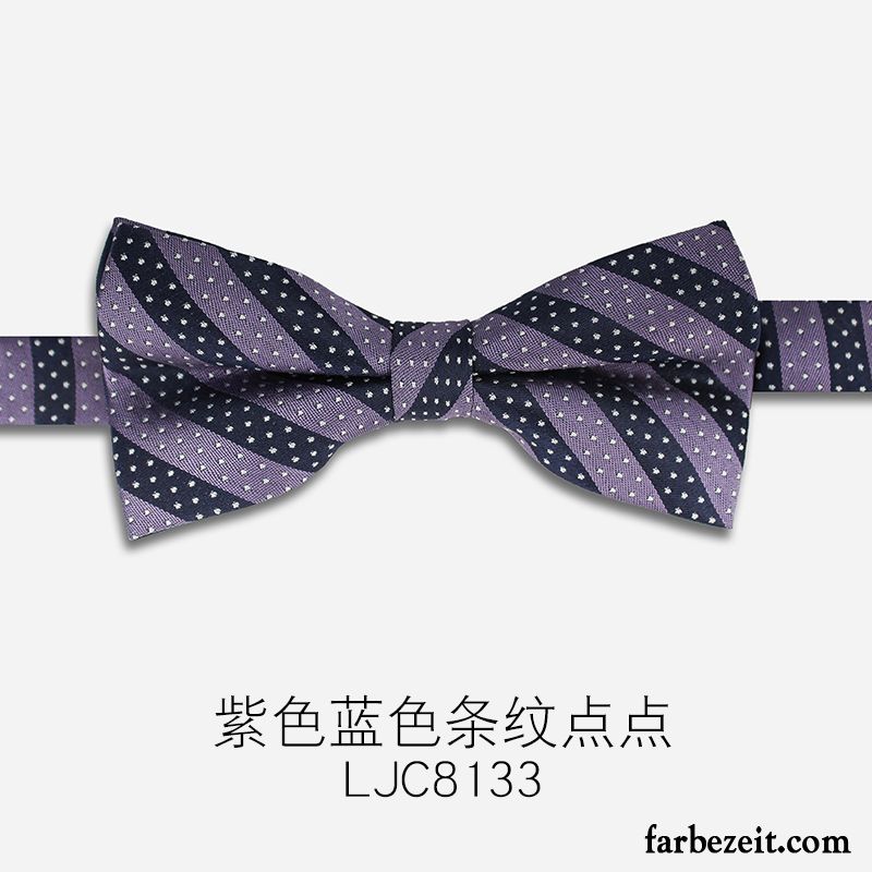 Querbinder Fliege Herren Bowknot Bräutigam Gastgeber Trend Verheiratet Blumen Schwarz