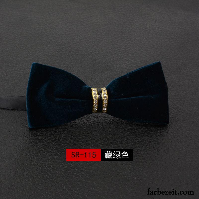 Querbinder Fliege Herren Bowknot Damen Formelle Kleidung Verheiratet Seide Einfarbig Schwarz